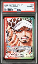 Alternate Art Trafalgar Law One Piece 2022 Romance Dawn Japanese OP01-002 PSA 10