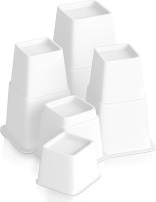 Elevation in Heights 3, 5 or 8 Inch Heavy Duty Risers for Beds set of 4