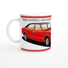 Ford Cortina Mk3 11oz Art Mug - Many Trim & Colour Designs