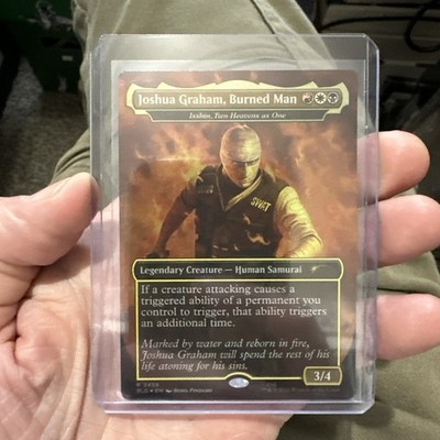 MTG Foil Joshua Graham, Burned Man Borderless Isshin Fallout Secret Lair NM