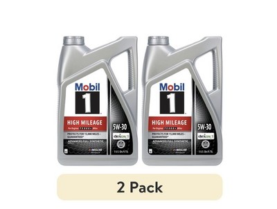 Mobil 1 High Mileage 5W-30 Full Synthetic Motor Oil 5Qt 2-Pack