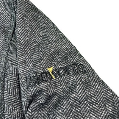 Greyson Gray Black Herringbone Isleworth Country Club Half Zip