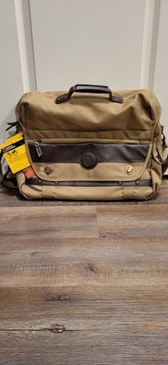 National Geographic Kontiki Khaki Messenger Bag Brown Leather Breifcase Satchel