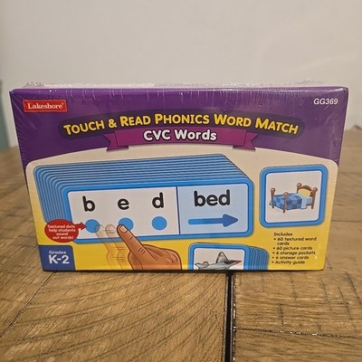 Lakeshore Touch & Read Phonics Word Match CVC Words Phonics Awareness Grades K-2