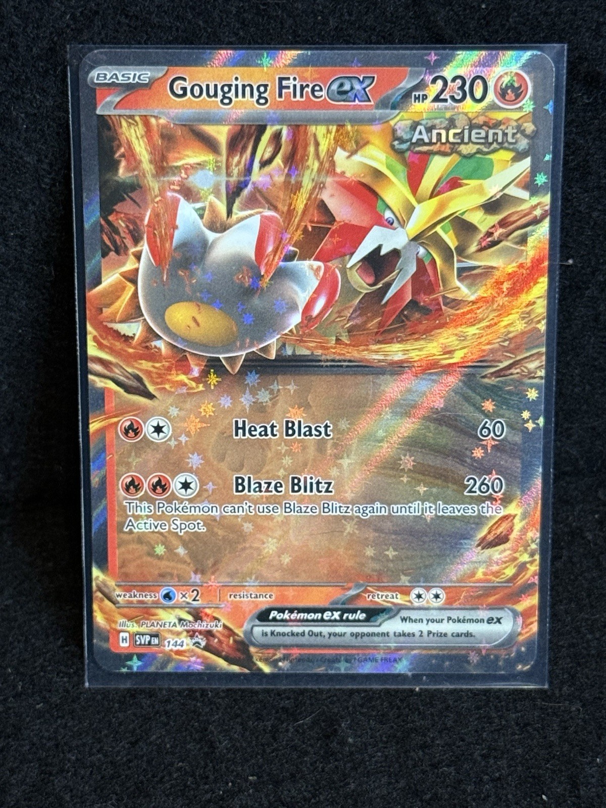 Pokémon TCG Gouging Fire EX Holo Ultra Rare Card 188/162SV05 Temporal Forces