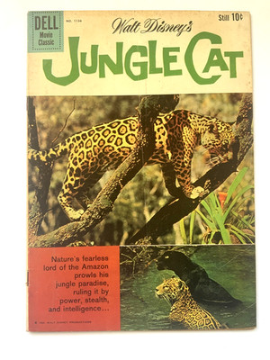 Dell FOUR COLOR (1960) #1136 Walt Disney Jungle Cat Photo Cover VG 4.0 Ship FREE