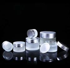 Bulk Buy ​5g -100g Glass Face Cream Lip Balm Container Cosmetic Jar Makeup Pots