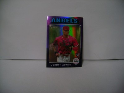 JORDYN ADAMS  2024 TOPPS HERITAGE  CHROME PURPLE REFRACTOR #396  ROOKIE
