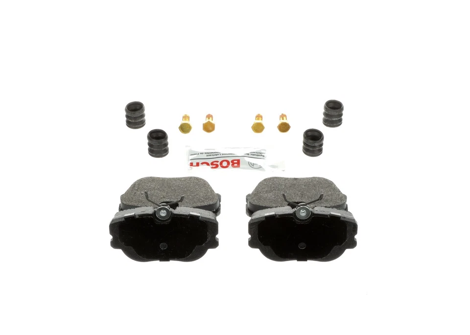 Juego de pastillas de freno de disco delanteras traseras Bosch BE493H para 86-04 Land Rover Range Rover Foto 3 de 4