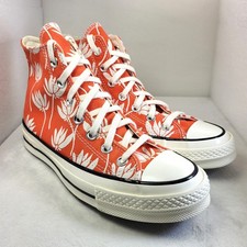 CONVERSE All Star Chuck Taylor Hi Tops Dark Orange Floral UK5 *NEW* (X119)
