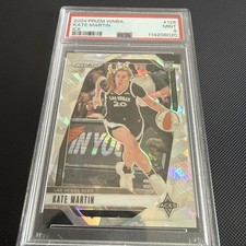 2024 WNBA Prizm Kate Martin RC Ice Rookie #126 Aces PSA 9