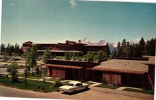 Vintage 1966 Jackson Lake Lodge Cottages Postcard Grand Teton WY