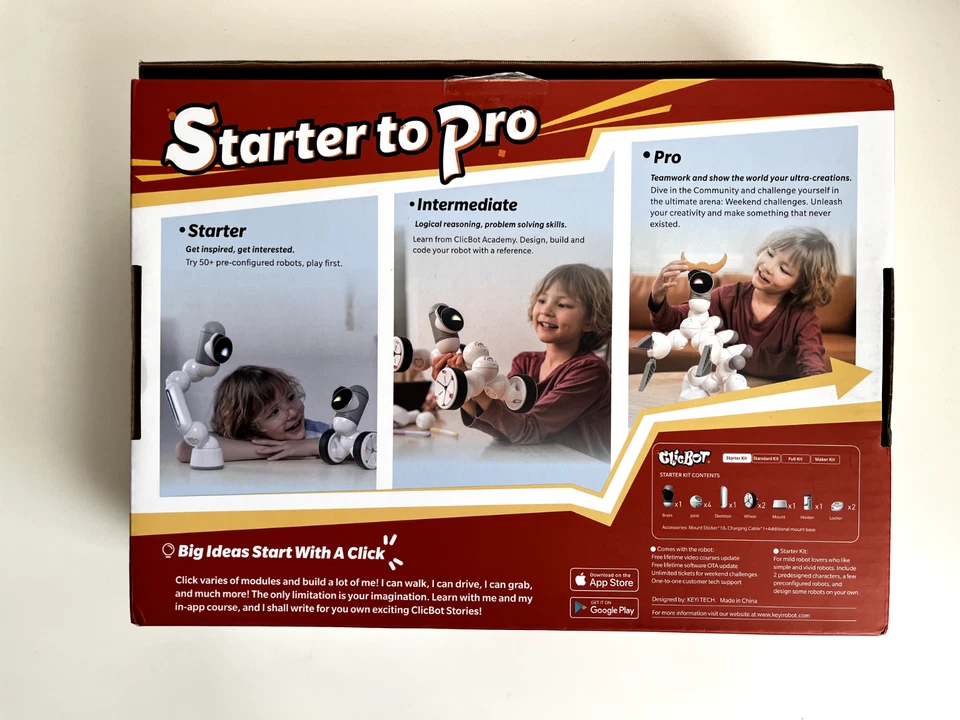 Clicbot Stem Starter Kit, KEYi TECH, 1000 robots construidos a partir de 1 kit Foto 2 de 4