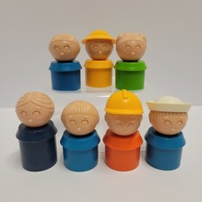 Lot Of 7 Vtg Tupperware Tuppertoys People - Great Condition 