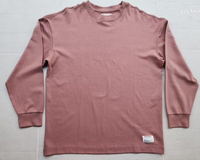 #ad Public Supply NYC Men#x27;s Apparel Light Burgundy Oversized Long Sleeves Shirt $16.98