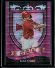 2021 Panini Chronicles Mike Trout #19 Crusade Pink Pulsar