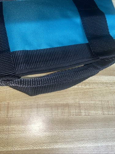 New Makita Tote BAG Contractor Tool Bag Teal Black Double Handle Zipper Top - Picture 8 of 9