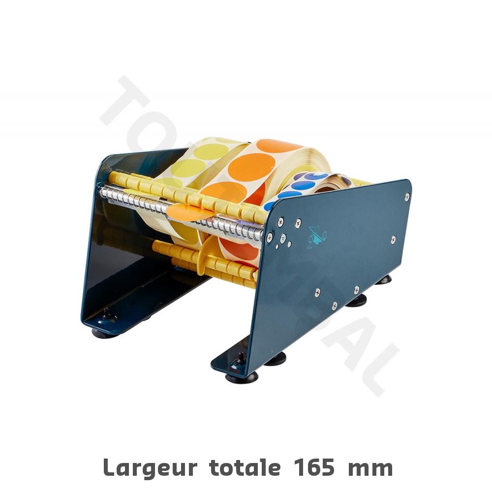 Dérouleur étiquettes adhésives 165 mm distributeur de table pour rouleau sticker