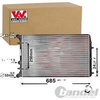 VAN Wezel KÜHler MotorkÜHlung Passend FüR Seat Cordoba Ibiza Skoda Fabia