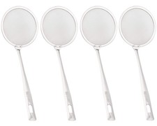 Colino a Rete Fine, Confezione da 4 Cucchiai Skimmer in Acciaio Inox per Pentola Calda Schiuma e...