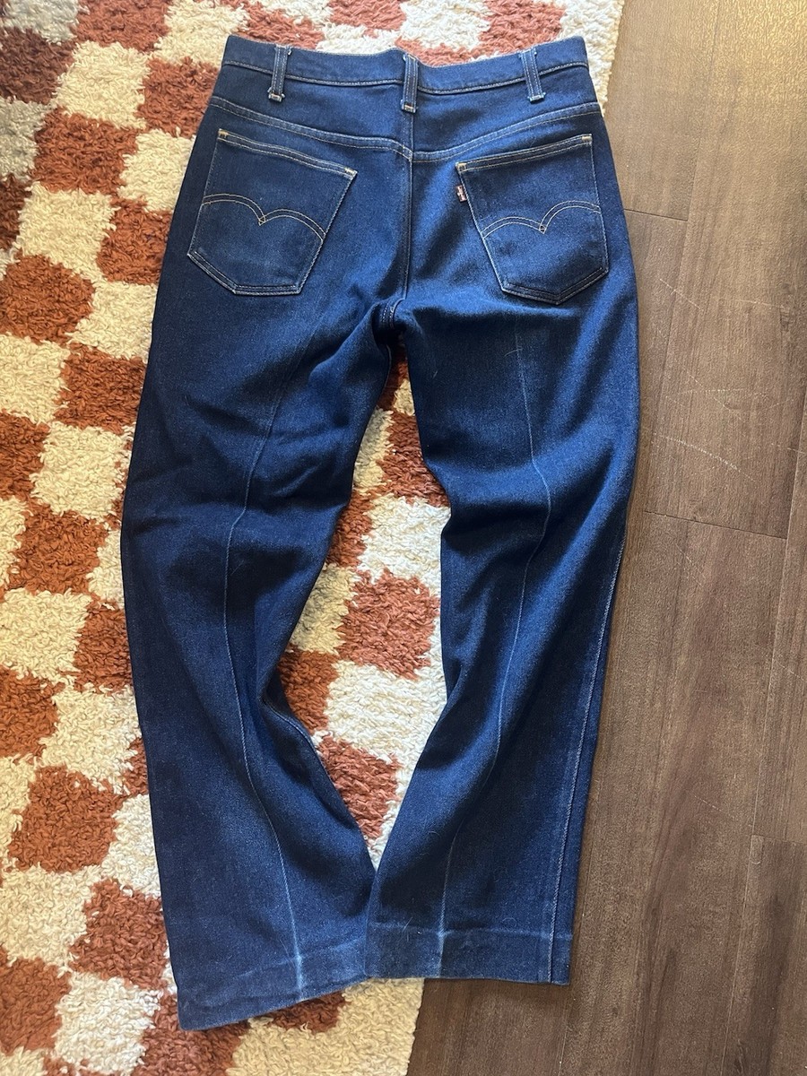 Vintage Levi's Men's 517 Bootcut Jeans Dark Wash Blue Denim 32x29