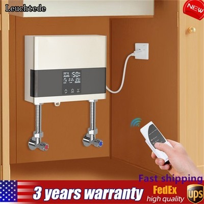 Electric Tankless Water Heater 4000W 110V Constant Temperature Instant Hot Water