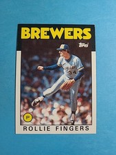 Rollie Fingers 1986 Topps Baseball Card # 185 J8651