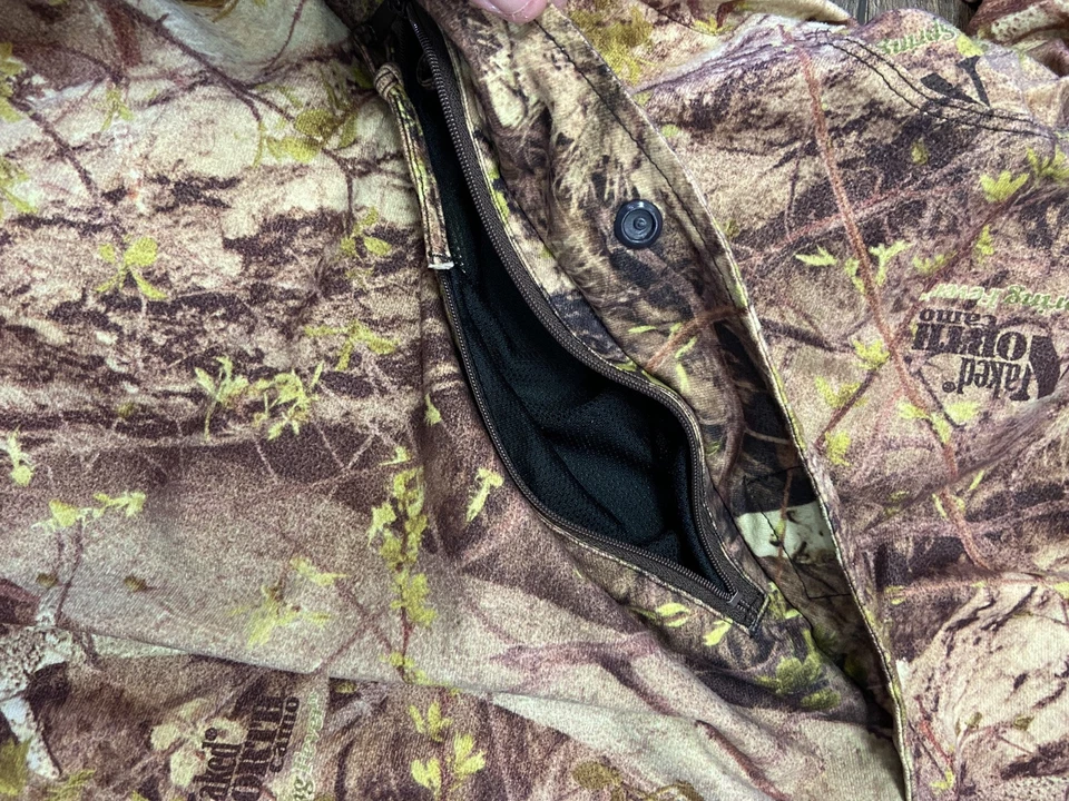 Camouflage GameHide Hunting Jacket Mens XXL Hush Hide Naked North Hooded - Image 4 of 4