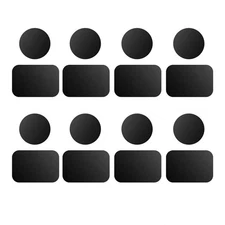 8 Pack Metal Plates Sticker Replace For Magnetic Car Mount Magnet Phone Holder D