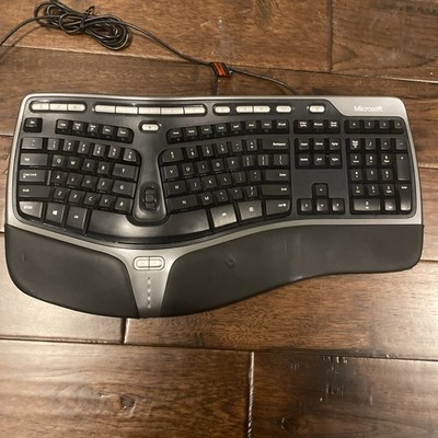 Microsoft Natural Ergonomic Keyboard 4000 V1.0 KU-0462 Black Wired USB Works