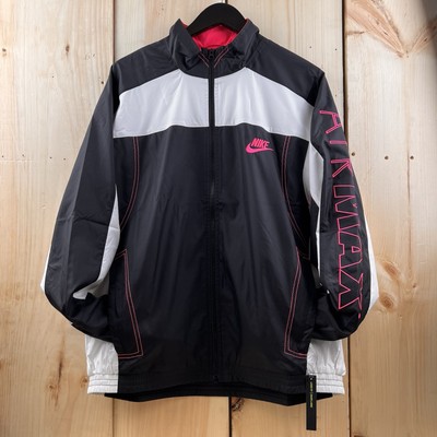 NIKE x atmos Air Max Track Jacket WHT/BLK PINK CD6132-010 Men's Sizes 