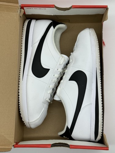 (2019) Nike Cortez Basic Leather OG Trainers - White Black - UK 7.5 (819719-100) - Picture 15 of 17