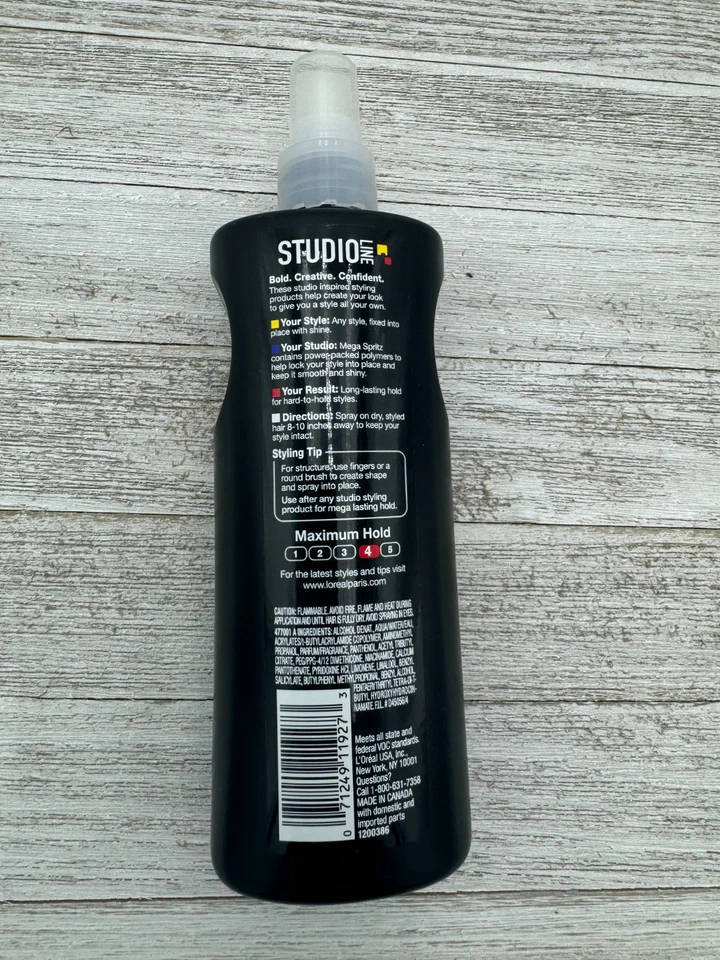 L'Oréal Loreal Paris Mega Spritz Studio Line Finishing Hair Spray 8.5 oz - NEW - Image 2 of 2
