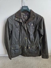 Barbour Ladies Wax Utility Jacket Size UK, Ol...
