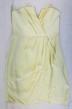 Zimmermann Light Green 100% Silk Strapless Women's Short Dress Size 1