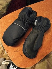 Oshkosh B'gosh Children's Size 2T - 4T Black Mittens Fleece Lined .