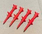 vintage G.I. GI JOE gijoe COBRA STINGER MISSILE LOT x4 weapons parts FREE SHIP