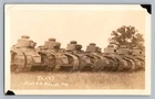 WW1 WW2 RPPC New Line of Tanks Fort Meade Maryland Military Army Postcard