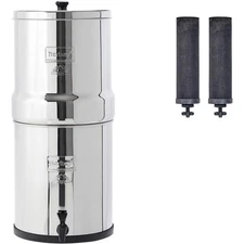Royal Berkey Water Filter System 3.25 Gal w/2 Black Filters, Authorized Dealer