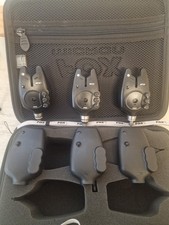 3x Fox Micron NTXr Bite Alarms + Receiver + Hardcase + Snag Ears + Bobbins Etc!