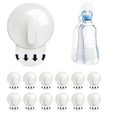 Removable Adhesive Wall Hooks, Heavy Duty Damage-Free Hanging Holds up to 2.2...