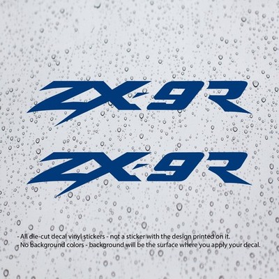 2x) ZX-9R ZX9R Decal Vinyl Stickers for Ninja Motorbike Motorcycle