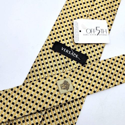 GIANNI VERSACE seltene Krawatte Gold, Allover Muster Seide aus Japan M1483 - Bild 1 von 24