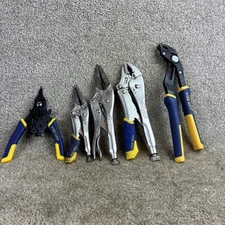 Irwin Vise Grip 5pc.Tool Set:GV10,10WR,9LN,6LN,SnapRing Pliers