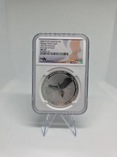 *2024 P125 Wedge- Tailed Eagle* 10th Anniversary First Day Of Issue NGC MS70...