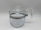 VINTAGE PYREX FLAMEWARE GLASS 4-6 CUP PERCOLATOR COFFEE POT # 7756 & LID ONLY!