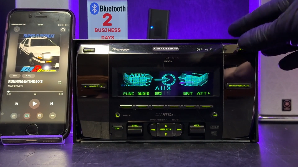 Pioneer CARROZZERIA 2din CD MD Tuner Fh-p666md Car Audio for sale