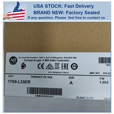 New Unopened Ab1769-l33er Compactlogix 2mb Enet Controller 1769l33er