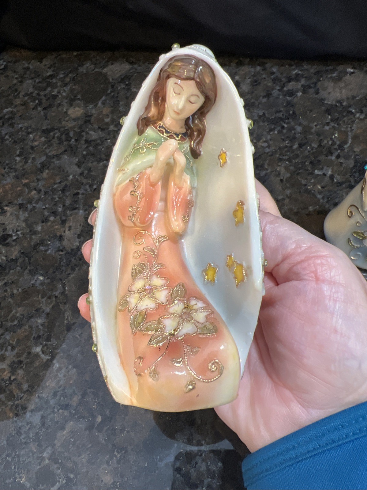 Stunning Roman Inc  Contemporary Nativity Figurines Mary, Baby Jesus & Joseph 8”