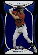 2023 Panini Chronicles #21 Andrew Pintar Certified Blue #/99